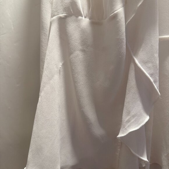 Aritzia Wilfred Frenchy Blouse V-neck chiffon ruffle blouse Size XL - Picture 6 of 10